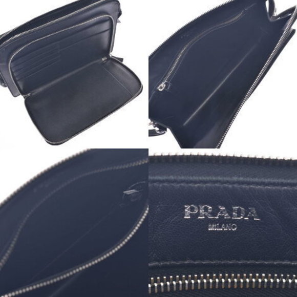 PRADA Black Saffiano Clutch Bag - Picture 11 of 12